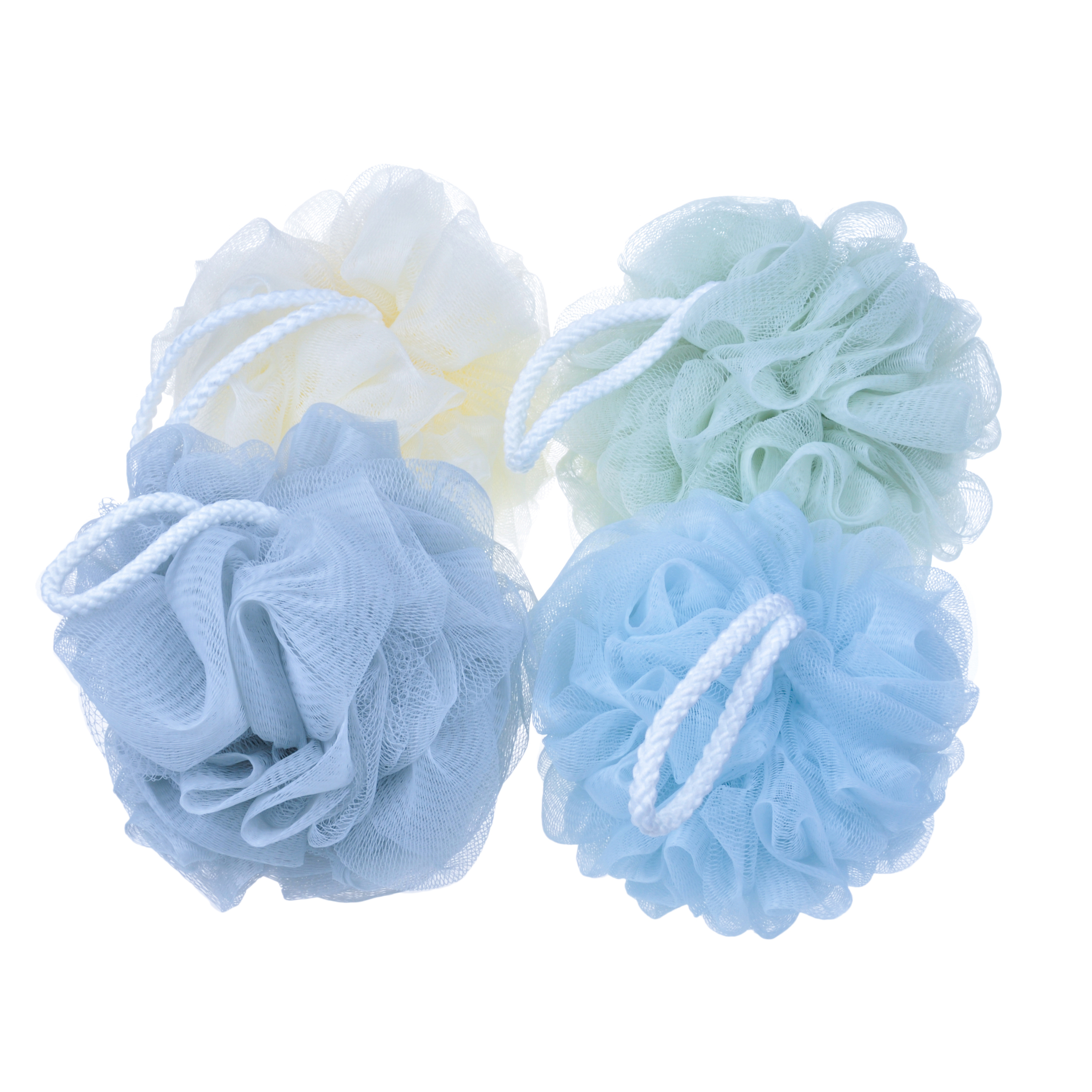 Мочалки для ванны Губка для ванны Puff Body Scrubber Ball Mesh Puff Губка для душа TJ111